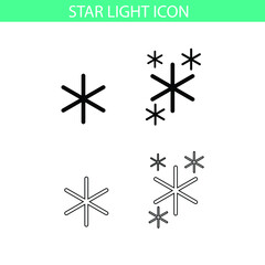 Starlight icon set, eps 10