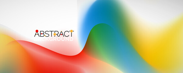 Fluid color gradient abstract background, trendy colorful wallpaper. Vector illustration for placards, brochures, posters, banners and covers