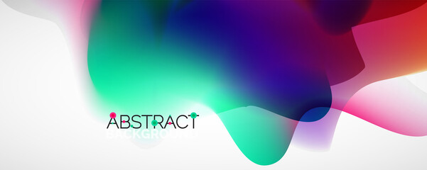 Fluid color gradient abstract background, trendy colorful wallpaper. Vector illustration for placards, brochures, posters, banners and covers
