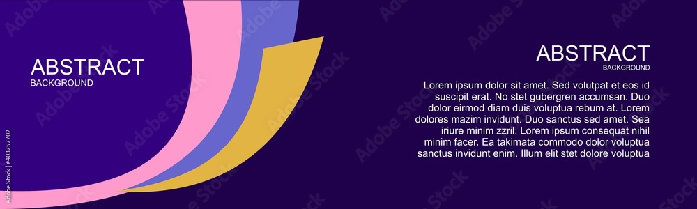 Wall mural modern backgrounds with abstract elements and dynamic shapes. compositions of colored spots. templat