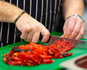 chef preparing food
