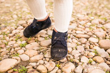 Zapatos embarrados