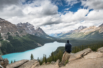 View on the peyto lake, banff national park, canada