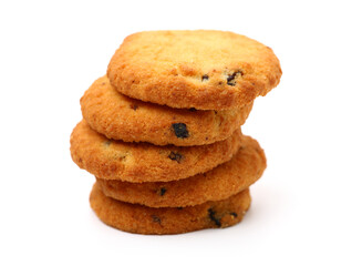 Cookies on white background