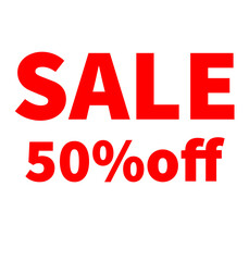 Sale discount icon 50%off