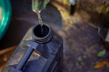 Dirty Water Coming out of Faucet For Poor Cummunity to drink