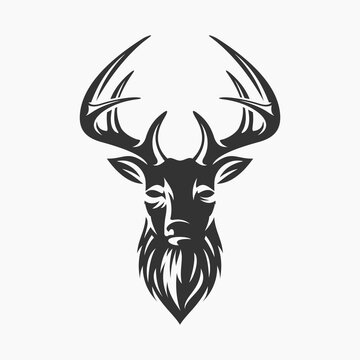 Deer Head Silhouette
Deer Logo
Deer Vector Illustration Template