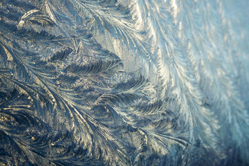 Gel deposited on a glass pane