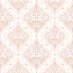 Foto auf Glas Damask ornament , seamless pattern for textiles, wallpapers and other. Vector image. © Molgaart