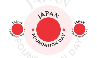 japan foundations day for background and greeting card