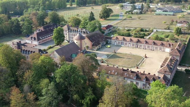 Survol du parc du ch&acirc;teau de Rambouillet