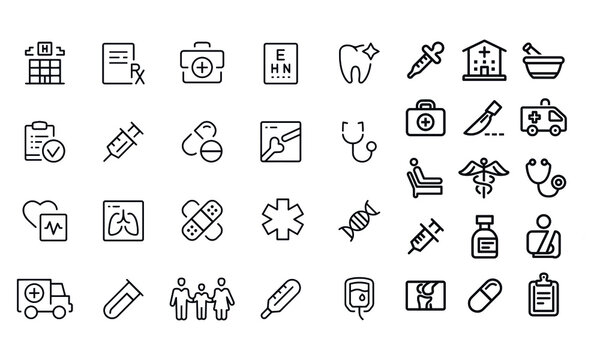 Medicine Icons vector design 