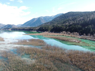 Isar , Walchensee und Sylvensteinsee Luftbilder