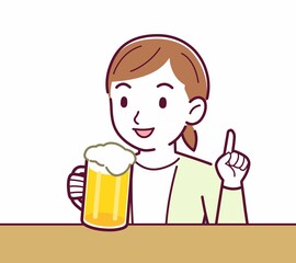 Young woman in a cardigan_ramen