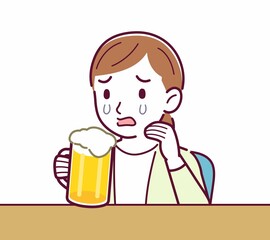 Young woman in a cardigan_ramen