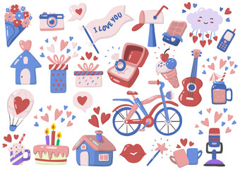 valentine illustration Vector for banner