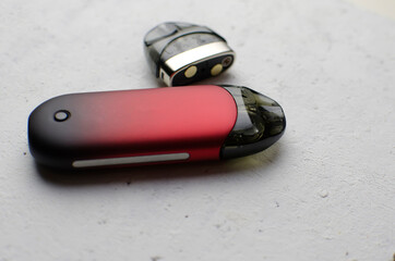 Vape pod system or pod mod with changeable cartridges