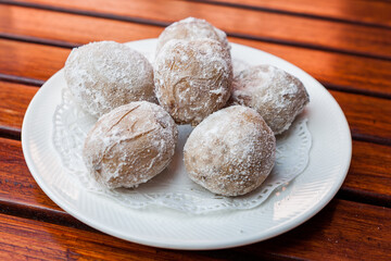 Wrinkled potatoes is a typical dish of the Canary Islands, Spain, Europe.