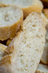a close-up of a slice of bread