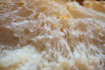close-up of a slice of bread 