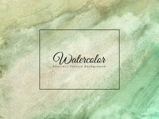 Green abstract watercolor background