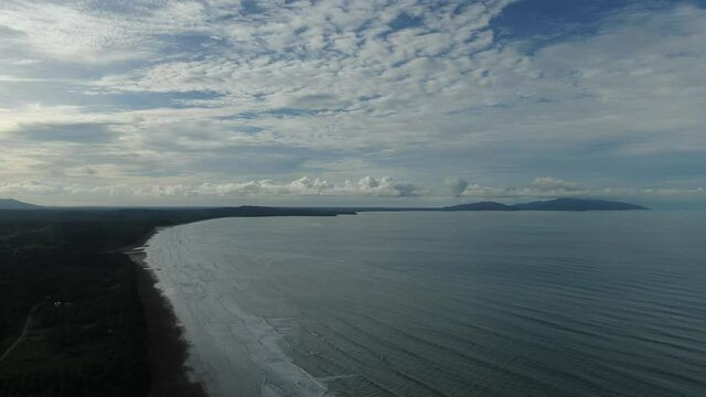 The Sematan Beach and Coastline of the most southern part of Sarawak and Borneo Island