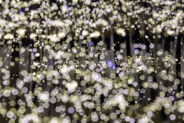 Abstract bokeh blur defocus  background.Bokeh background for festival season warm tone.