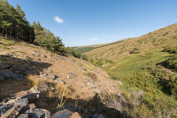 mountainous landscape of Sierra Nevada in southern Spain