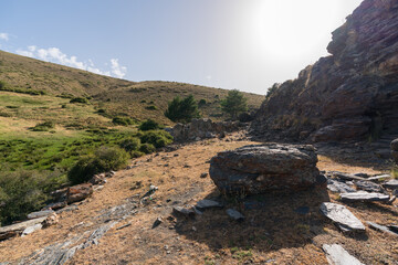 mountainous landscape of Sierra Nevada in southern Spain
