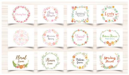 春のメッセージカード