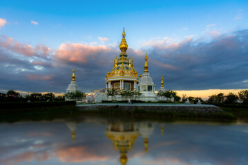 Wat Thung Setthee is a famous Buddhist attraction and Buddhist merit site in Khon Kaen, Thailand.