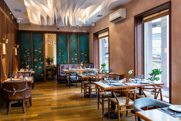 Interior of the Chinese restaurant
