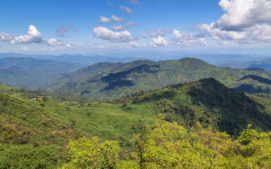 Myanmar (Burma). Kyaikhtiyo Wildlife Sanctuary scenic landscape.