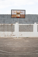 basketball hoop on the street