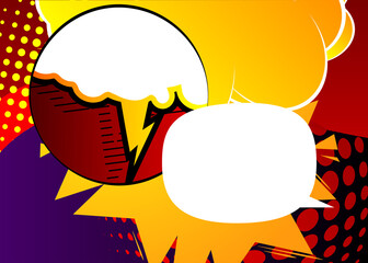 Cartoon design colored background. Comic book illustration. Vector comics backdrop.