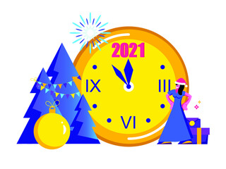 2022 Happy New Year trendy and minimalistic card or background.