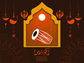 Guru Gobind Singh jayanti banner, card Vector Illustration.