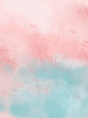 watercolor background with watercolor.  Pink fluffy sky. Blue sky. Background for Instagram story. Set of abstract modern prints. Logo. Wall art. Poster. Business card