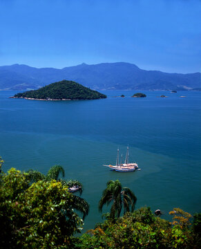 Sepetiba Bay, Brazil, elevated view