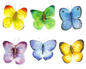 butterflies set of 6