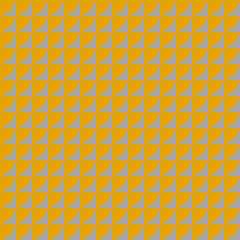 Illustration with repetitive geometric shapes, trendy color # DAA520 Fortuna Gold. Abstract background for web pattern, wallpaper, digital graphics, packaging, objects and artistic decor.