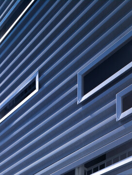 Fa�ade of a building, houses in California