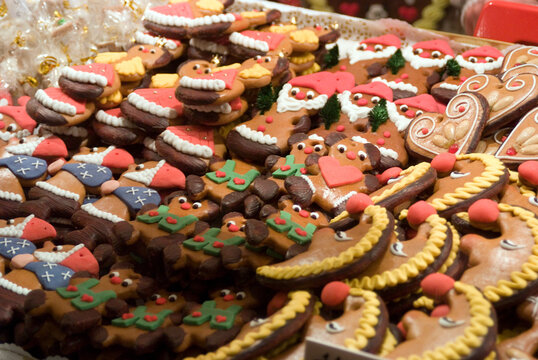 Decorated Lebkuchen on a stall