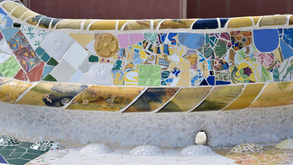 mosaic in the guell