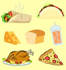 Vector Set of Foods