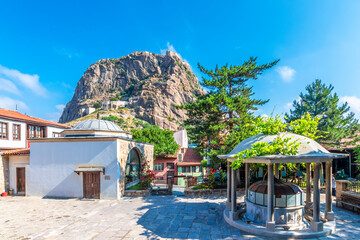 Mevlevi  mosque and mevlevihane museum view in Afyonkarahisar. Afyon is located center of Anatolia.