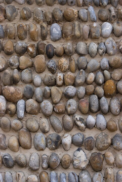 Pebble wall full frame