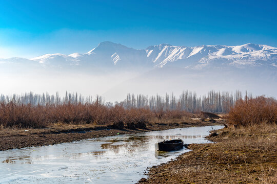 Eber Lake natural park  in Turkey