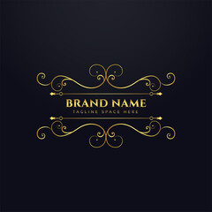 luxury brand royal logo concept background design