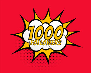 1000 social media followers network connection post design